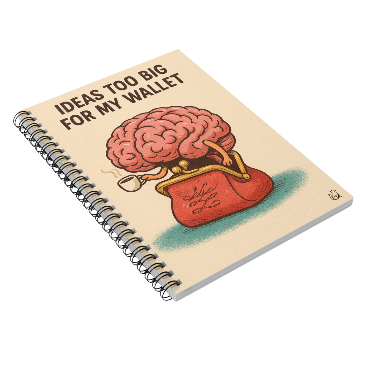 Ideas Too Big for My Wallet Spiral Notebook, Ruled Line