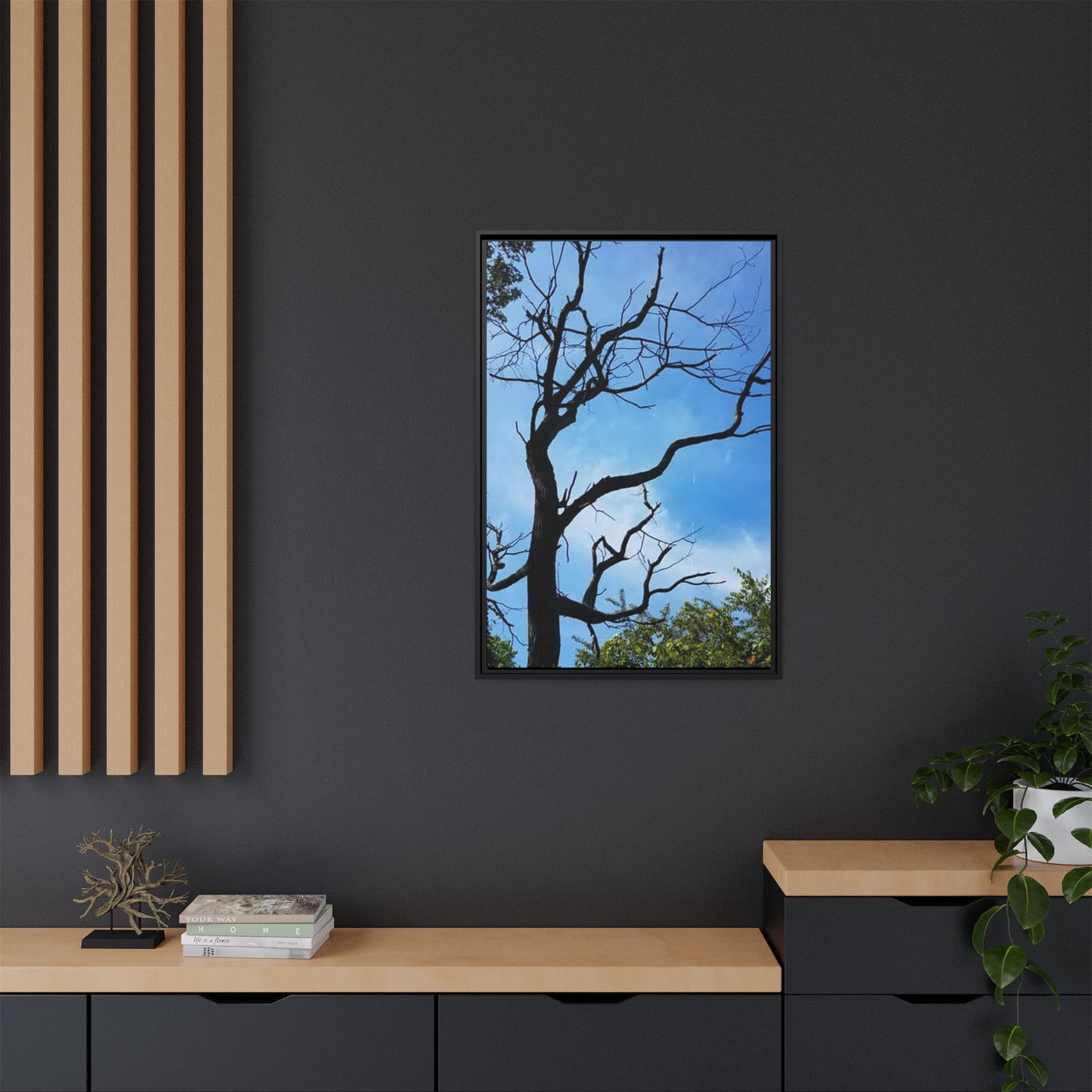 Winter Bones, Framed Canvas Print