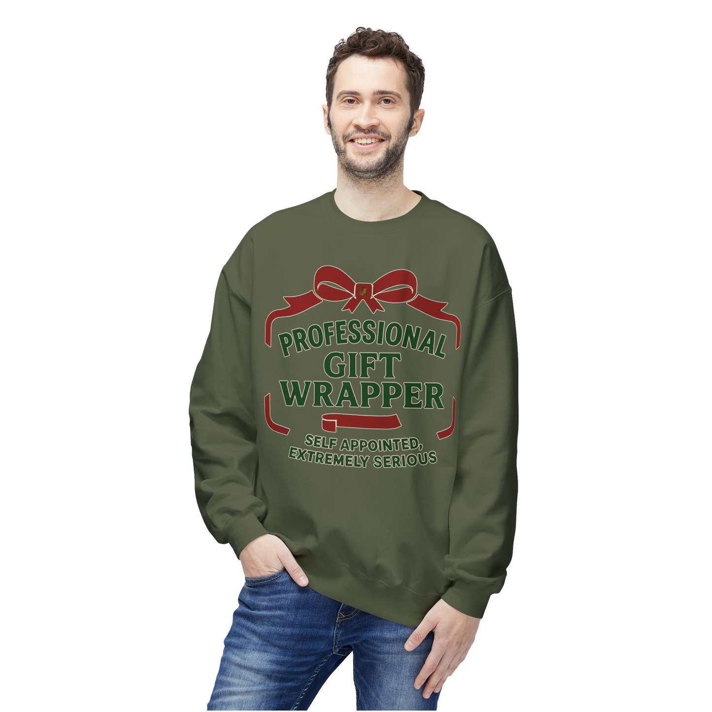 Professional Gift Wrapper - Cozy Crewneck Sweatshirt