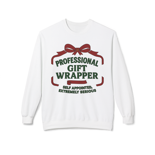 Professional Gift Wrapper - Cozy Crewneck Sweatshirt