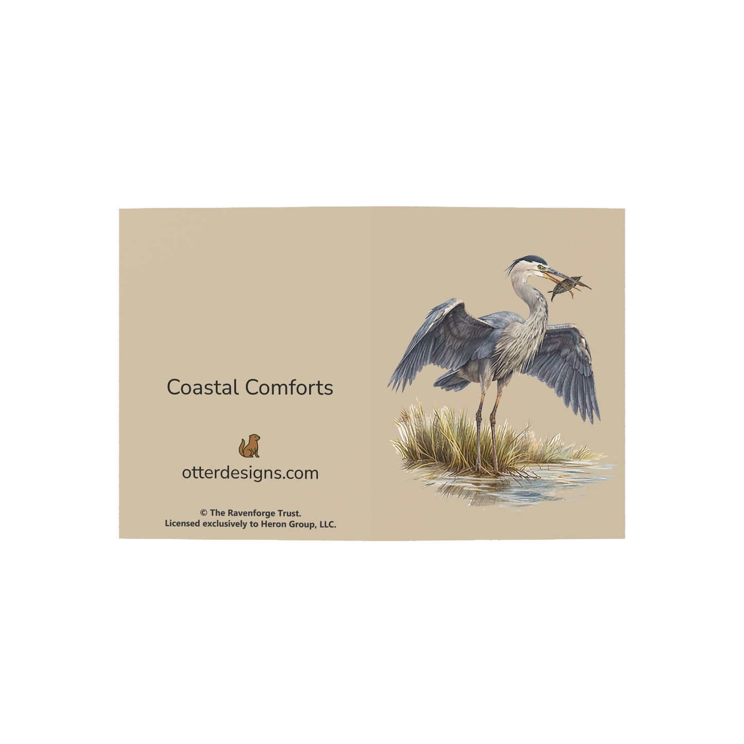 Coastal Heron Greeting Cards, 10ct