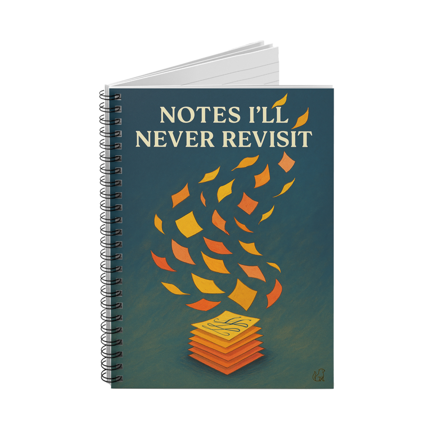 Notes I’ll Never Revisit Spiral Notebook, Ruled Line