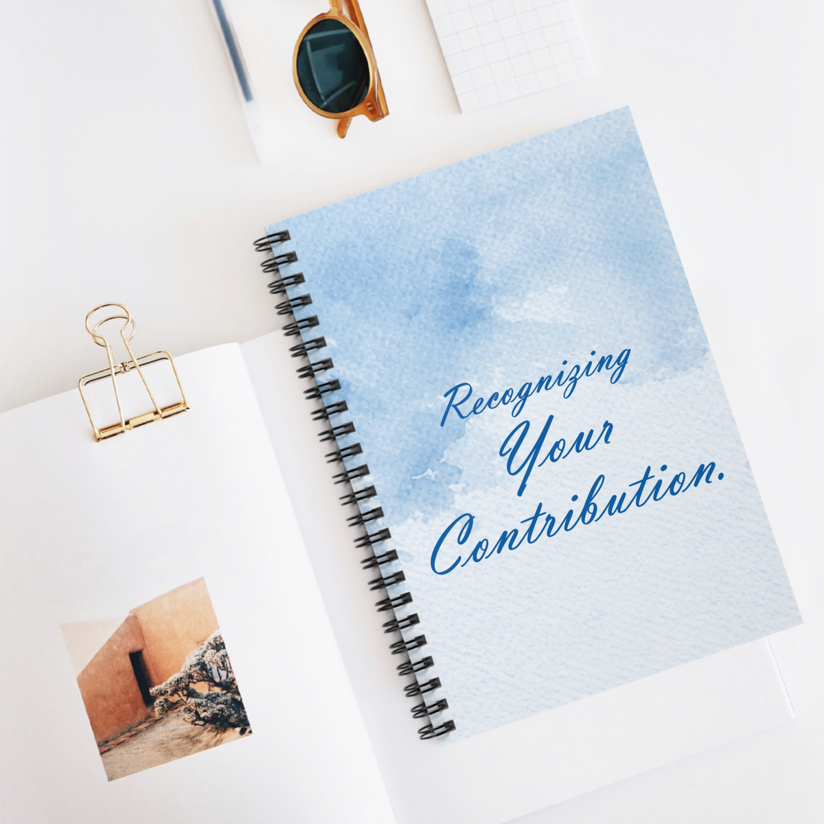 Recognizing Your Contribution — Spiral Notebook