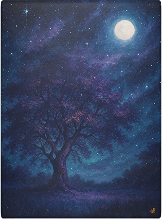 Galactic Grove Glass Cutting Board